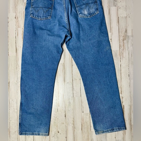 Wrangler George Strait Jeans Mens 38x30 Cowboy Cut Dark Wash Work 13MGSHD - Picture 10 of 10